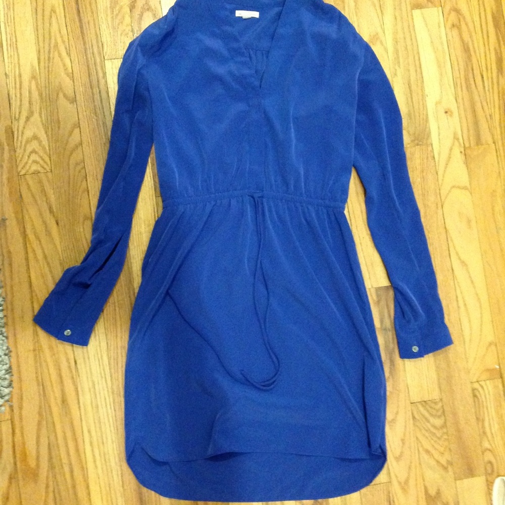 Silky blue dress